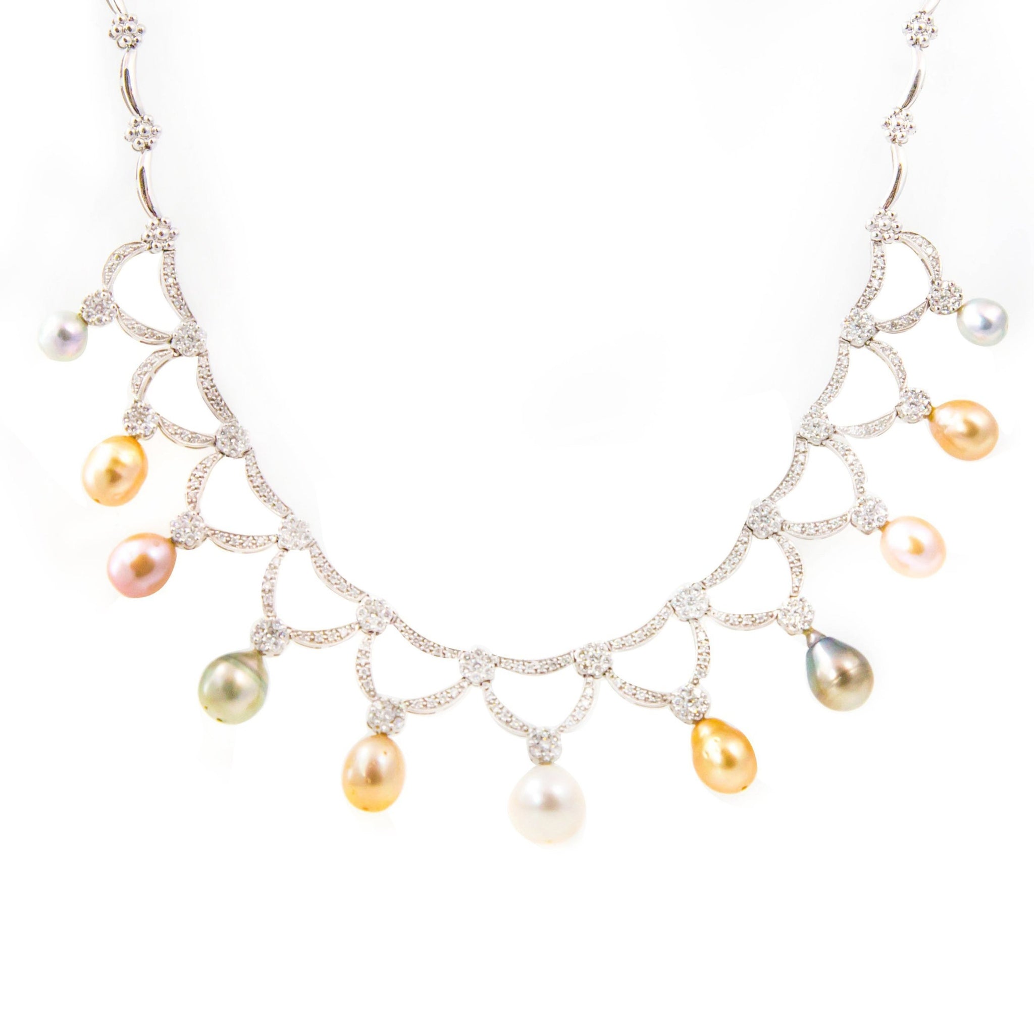 Multicolour Pearl Necklace