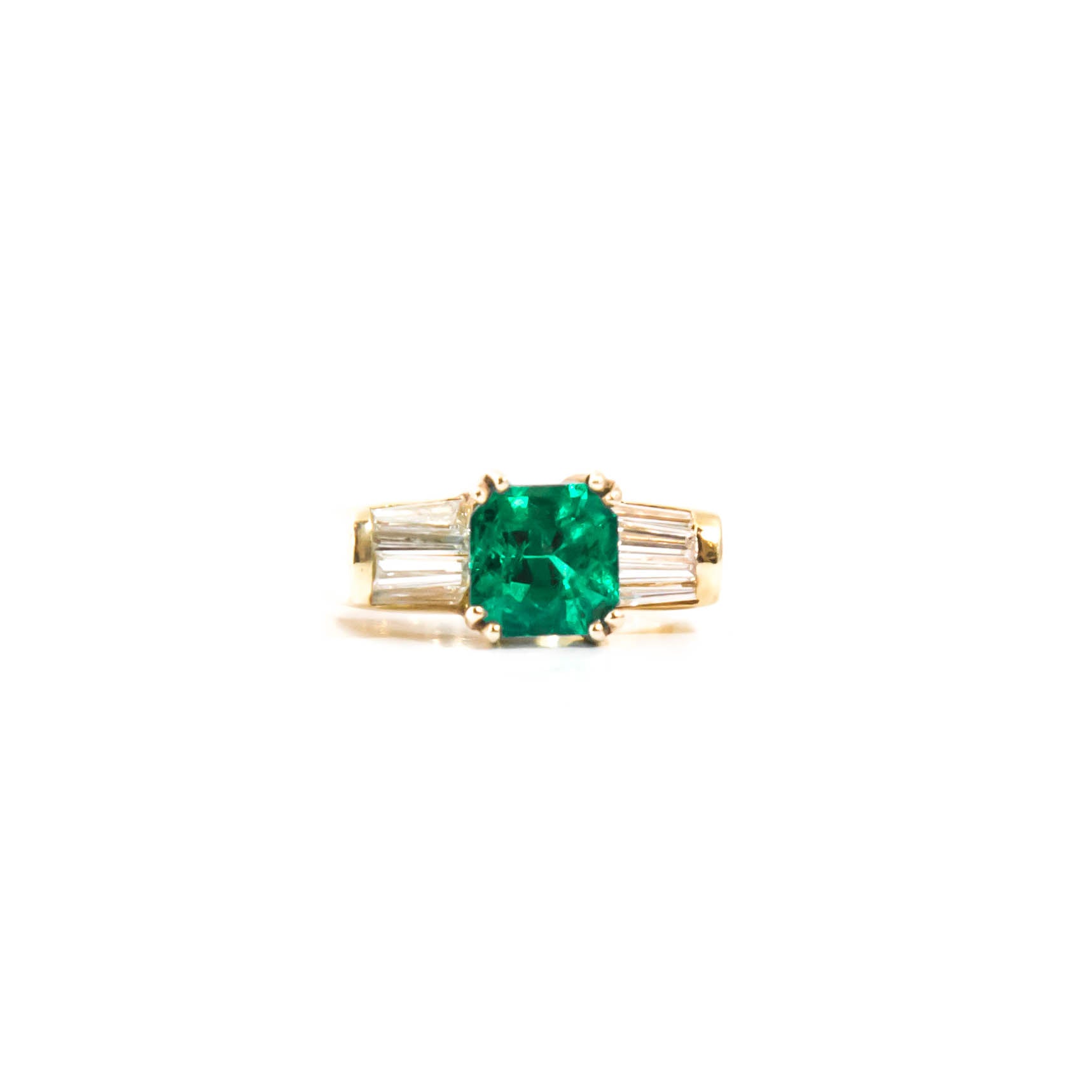 Emerald and Diamond Ring