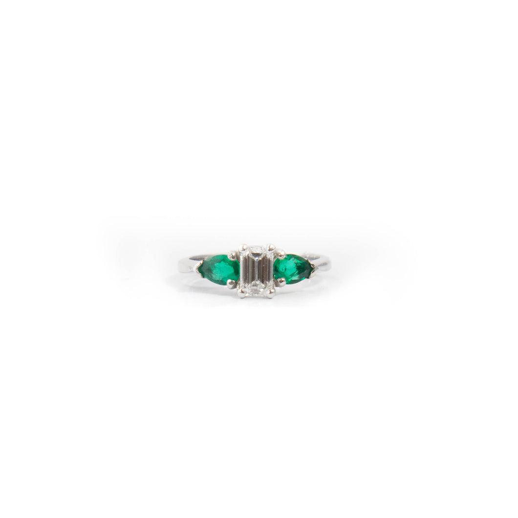 Diamond and Emerald Ring