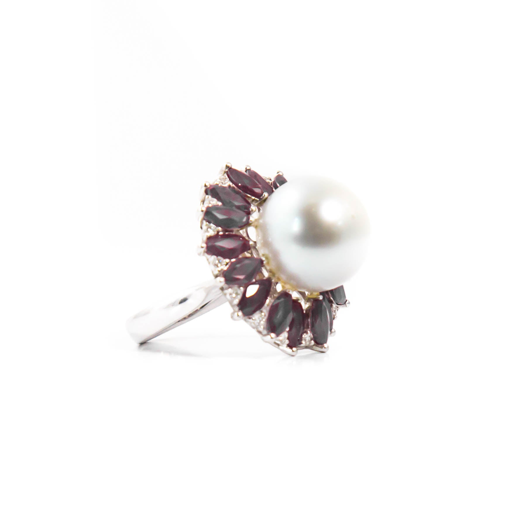 South Sea Pearl and Ruby Ring