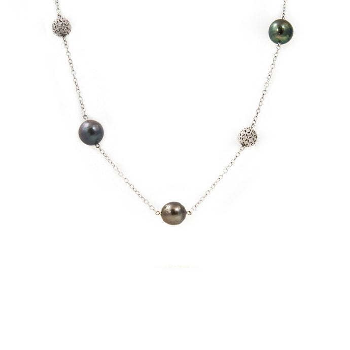 Pearl and Diamond Necklace