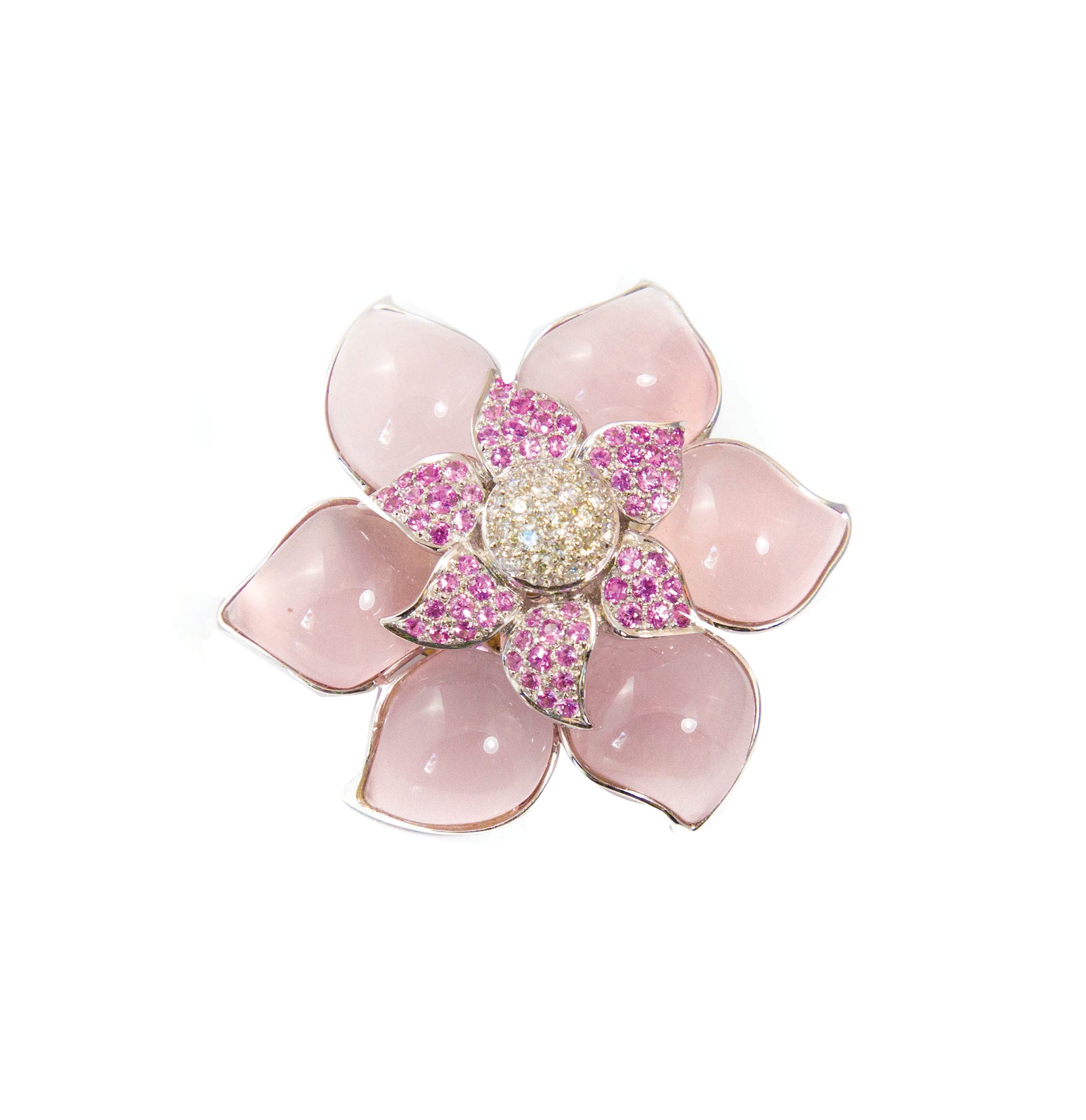 Pink Flower Brooch