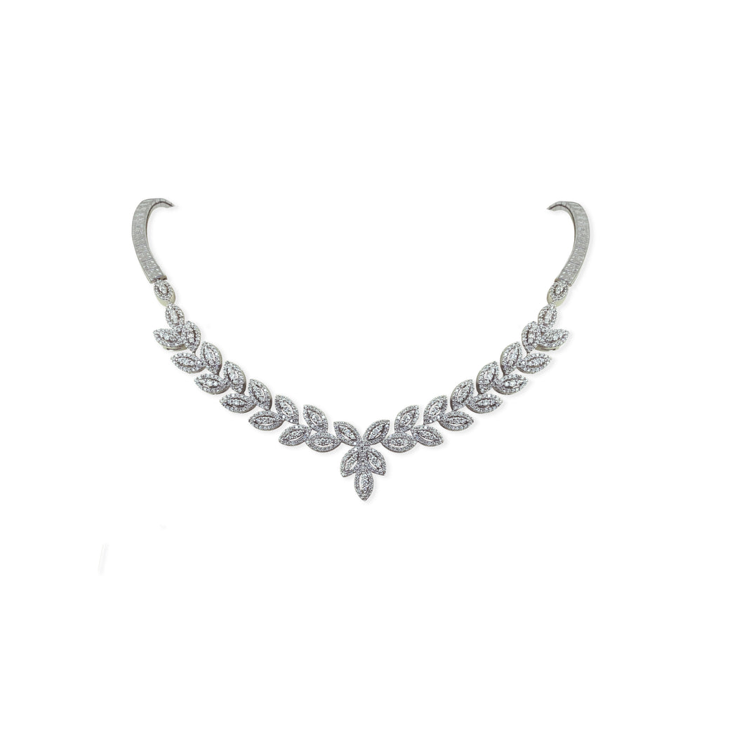 Diamond Leaf Necklace