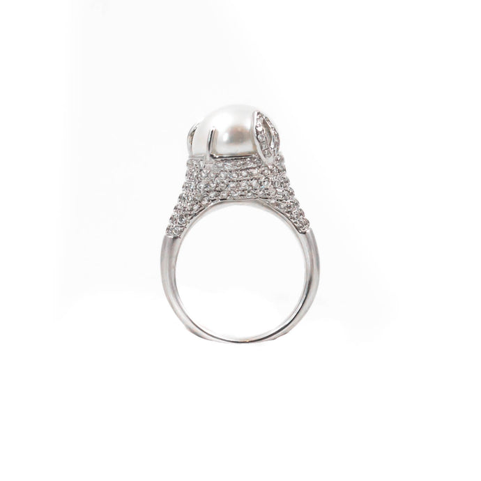 Pearl and Diamond Ring