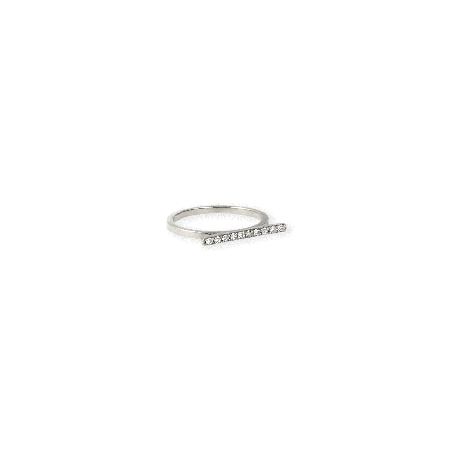 Diamond Bar Ring