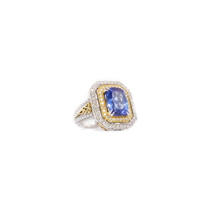 Tanzanite and Diamond Ring