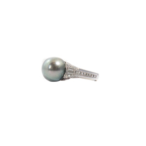 South Sea Pearl Diamond Ring